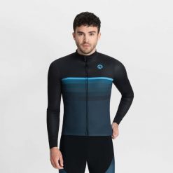 Koszulka rowerowa męska Rogelli HERO II z długim rękawem. Czarne t-shirty sportowe męskie Rogelli, na lato, m, bez ramiączek, rowerowe. Za 432.00 zł.
