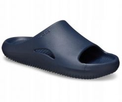 Klapki Dla Dorosłych Crocs Mellow Recovery Slide. Niebieskie klapki i japonki męskie Crocs, z materiału. Za 199.99 zł.