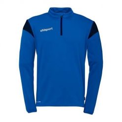 Bluza treningowa męska Uhlsport Squad 27. Niebieskie bluzy bez kaptura męskie UHLSPORT, bez wzorów, sportowe, bez kołnierzyka, bez ramiączek. Za 291.00 zł.