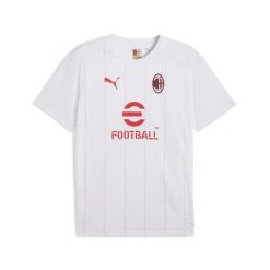 Męska koszulka przedmeczowa AC Milan PUMA White Putty Beige. Białe t-shirty sportowe męskie Puma, l, bez ramiączek, do piłki nożnej. W wyprzedaży za 189.00 zł.