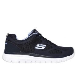 Buty Skechers Burns granatowe sportowe. Niebieskie buty sportowe na co dzień męskie Skechers, bez zapięcia, na fitness i siłownię. Za 219.99 zł.