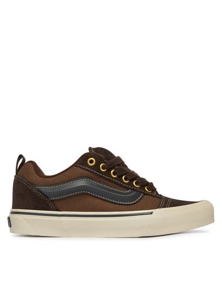 Vans Tenisówki Knu Skool VN000D22DFO1 Brązowy. Brązowe trampki i tenisówki męskie Vans, bez wzorów, z materiału, bez zapięcia. Za 429.99 zł.