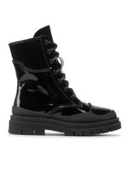 Rage Age Trapery RAGE AGE-RA-16-06-000493 Czarny. Czarne trapery damskie Rage Age, z lakierowanej skóry, bez obcasa. Za 589.99 zł.