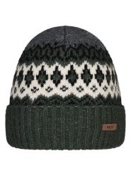 Barts Czapka "Gregoris" w kolorze szarym rozmiar: onesize. Szare czapki męskie Barts, z aplikacjami, ze splotem, sportowe. Za 83.03 zł.