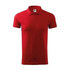 Męska Koszulka Polo Z Pojedynczym Jerseyem. Czerwone koszulki polo męskie ALDER, m, bez wzorów, z jersey, bez ramiączek. Za 75.99 zł.
