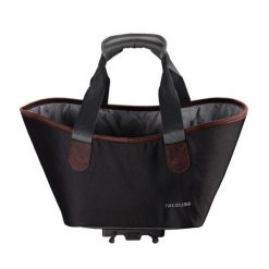 Systemowa torba na zakupy AGNETHA. Czarne shopper bag damskie RACKTIME, bez wzorów, bez dodatków. Za 370.95 zł.