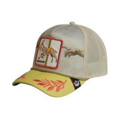 Czapka z daszkiem Goorin Bros. Animal Farm Goat Greatest Trucker 101-0310-STONE. Brązowe czapki męskie Goorin Bros, bez wzorów, sportowe. Za 349.00 zł.