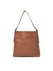JENNY Torebka C-JNY-M-019-08 Brązowy. Brązowe torebki klasyczne damskie Jenny, bez wzorów, z materiału, bez dodatków. Za 159.99 zł.