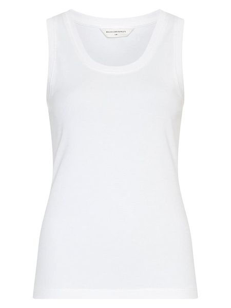 MOSS COPENHAGEN Top w kolorze białym rozmiar: XS/S. Białe topy damskie MOSS COPENHAGEN, s, bez wzorów, bez kołnierzyka. Za 104.95 zł.