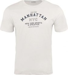 T-shirt męski Athl. Dpt Aster A0950 Biały. Białe t-shirty męskie Erima, na lato, l, bez wzorów, z bawełny, bez kołnierzyka. Za 122.99 zł.
