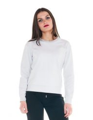 Damska bluza z okrągłym dekoltem Cristal Shine. Szare bluzy bez kaptura damskie LEONE 1947 APPAREL, l, z bawełny. Za 147.31 zł.