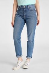 LEE MOM STRAIGHT DAMSKIE SPODNIE JEANSOWE L32IGAET 112107555. Spodnie materiałowe damskie Lee, bez wzorów, z jeansu. Za 199.99 zł.