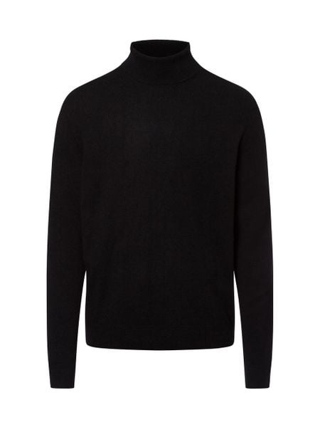 Andrew James Sweter z dodatkiem kaszmiru Mężczyźni Wełna czarny, XL. Czarne swetry męskie Andrew James, m, bez wzorów, z kaszmiru, bez kołnierzyka. Za 349.95 zł.