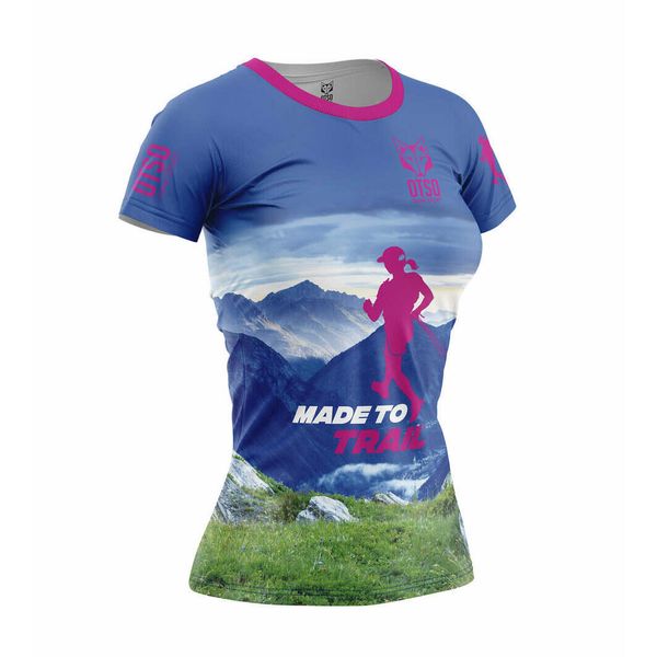 Koszulka damska Otso Made To Trail. Niebieskie t-shirty damskie OTSO, l, bez wzorów, z materiału, bez kołnierzyka. Za 259.55 zł.