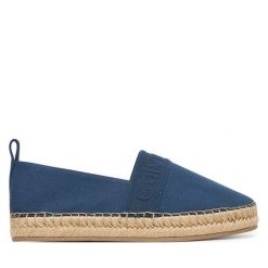Espadryle Calvin Klein. Niebieskie espadryle damskie CALVIN KLEIN, bez wzorów, bez obcasa. Za 369.99 zł.