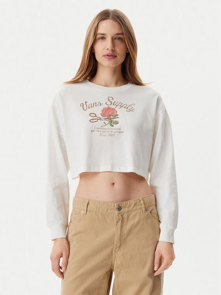 Vans Bluzka Supply Boutique VN000MDC Écru Relaxed Fit. Bluzki damskie Vans, xl, bez wzorów, z bawełny, bez ramiączek. Za 99.99 zł.
