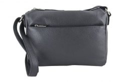 Listonoszka skórzana BARBERINI'S c. szara 519-28. Szare shopper bag damskie Barberinis, bez wzorów, ze skóry, przez ramię, bez dodatków. Za 219.99 zł.