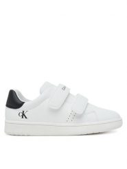 Calvin Klein Sneakersy V1X9-83151-1355 S Biały. Białe buty sportowe chłopięce CALVIN KLEIN, ze skóry, bez zapięcia. Za 199.99 zł.