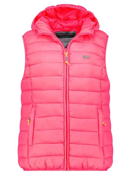 Geographical Norway Kamizelka pikowana "Vatikolor" w kolorze różowym rozmiar: M. Różowe kamizelki damskie Geographical Norway, m. Za 122.38 zł.
