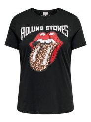 ONLY Carmakoma Koszulka w kolorze czarnym rozmiar: 46/48. Czarne bluzki damskie Only Carmakoma, bez wzorów, z bawełny, bez kołnierzyka. Za 74.11 zł.