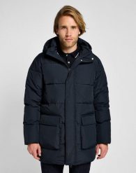 LEE MĘSKA KURTKA ZIMOWA LONG PUFFER JACKET BLACK 112355680 LD48011656. Czarne kurtki męskie Lee, na zimę, m, bez wzorów, bez kaptura. Za 419.99 zł.
