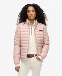 Kurtka pikowana Fuji Lite od SUPERDRY. Czerwone kurtki damskie Superdry., l, bez wzorów, z nylonu, bez kaptura. Za 466.25 zł.