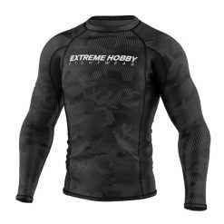 Koszulka sportowa męska Rashguard do MMA EXTREME HOBBY HAVOC. Czarne bielizna termoaktywna męska EXTREME HOBBY, m, bez wzorów, z bawełny. Za 209.00 zł.