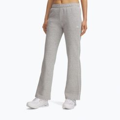Spodnie damskie Under Armour Rival Fleece Piped. Szare spodnie dresowe damskie Under Armour, na fitness i siłownię. Za 209.99 zł.