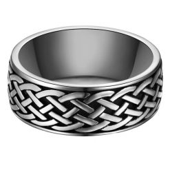 True Rebels Pierścionek Stal nierdzewna Srebrny/czarny Pierścionki 1 ct Męskie. Czarne biżuteria dla mężczyzn True Rebels, srebrne. Za 159.99 zł.