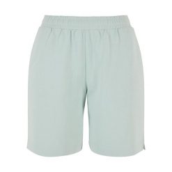 Damskie szorty bermudzkie Urban Classics Organic Terry. Niebieskie szorty damskie Urban Classics, bez wzorów, z bawełny. Za 130.00 zł.