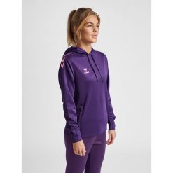 Bluza do piłki ręcznej damska Hummel Core XK z kapturem. Fioletowe bluzy z kapturem damskie HUMMEL, xs. Za 217.50 zł.