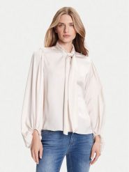 Rinascimento Bluzka CFC0126202003 Biały Loose Fit. Białe bluzki damskie RINASCIMENTO, l, bez wzorów, z syntetyku, bez ramiączek. Za 309.99 zł.