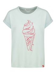 Sublevel Koszulka w kolorze błękitnym rozmiar: S. Niebieskie bluzki damskie Sublevel, s, bez wzorów, z bawełny, bez kołnierzyka. Za 43.99 zł.