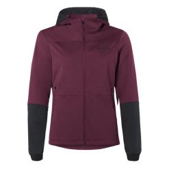 Damska bluza dresowa z kapturem VAUDE Qimsa Softshell. Fioletowe bluzy z kapturem damskie Vaude, l, z dresówki. Za 636.45 zł.