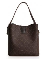 Lucky Bees Torebka w kolorze ciemnobrązowym - 25 x 20 x 13 cm rozmiar: onesize. Brązowe torebki klasyczne damskie Lucky Bees, bez wzorów, z materiału, bez dodatków. Za 56.99 zł.