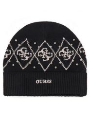 Guess Czapka V6BZ09 Z1747 Czarny. Czarne czapki zimowe damskie Guess, z poliesteru. Za 174.99 zł.