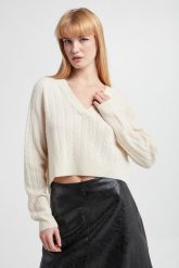 Sweter damski wełniany Malibu MARELLA. Swetry klasyczne damskie Marella, l, z wełny, bez kołnierzyka. W wyprzedaży za 617.40 zł.