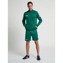 Bluza sportowa dla dorosłych Hummel Core Poly Jacket. Zielone bluzy sportowe damskie HUMMEL, m, bez wzorów, bez ramiączek, bez kaptura. Za 69.99 zł.