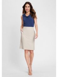 Olsen Spódnica w kolorze beżowym rozmiar: 38. Brązowe spódniczki damskie Olsen, bez wzorów, z podwyższonym stanem, mini, proste. Za 117.99 zł.