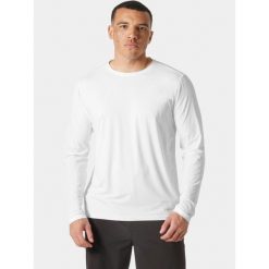 T-shirt Męski Helly Hansen Shine Solen Ls Crew. Białe koszulki męskie z długim rękawem Helly Hansen, m, bez wzorów, bez kołnierzyka. Za 342.50 zł.
