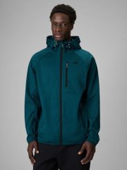 4F Kurtka softshell wiatroodporna membrana 5000 męska - zielona XXL. Niebieskie kurtki softshell damskie 4f, m, bez wzorów, z materiału, bez kaptura. Za 299.99 zł.