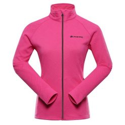 Bluza damska sportowa szybkoschnąca Alpine Pro Dozera 2. Czerwone bluzy sportowe damskie Alpine Pro, na zimę, xl, bez wzorów, z hardshellu, bez ramiączek, bez kaptura. Za 209.00 zł.