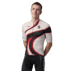 Męska koszulka rowerowa z krótkim rękawem Real Sporting de Gijón x Siroko Ko. Brązowe t-shirty sportowe męskie SIROKO, m, z materiału, bez ramiączek, rowerowe. Za 342.00 zł.