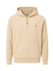 U.S. Polo Assn. Bluza w kolorze beżowym rozmiar: L. Brązowe bluzy z kapturem męskie U.S. Polo Assn., l, z bawełny. Za 152.98 zł.