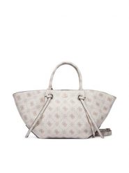Guess Torebka Allegra HWGP24 89060 Kremowy. Białe torebki klasyczne damskie Guess, z aplikacjami, ze skóry, bez dodatków. Za 634.99 zł.
