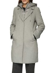 S.Oliver Płaszcz pikowany w kolorze szarym rozmiar: 44. Szare płaszcze damskie S.Oliver, s, bez wzorów. Za 314.01 zł.