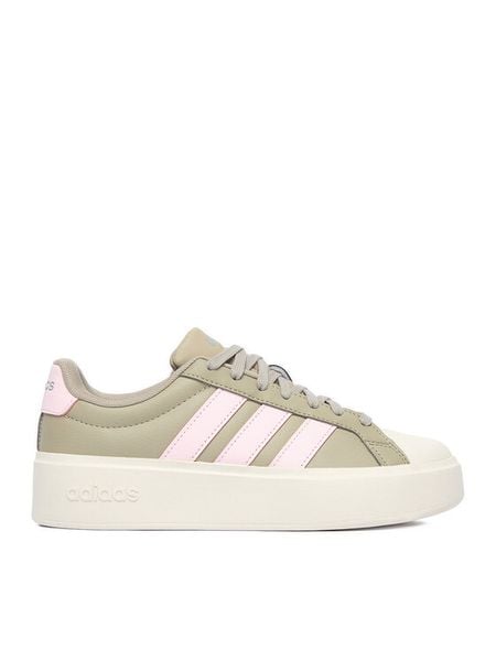 Adidas Sneakersy CEO-STREETTALK BOLD J KI1794 Khaki. Brązowe buty sportowe dziewczęce Adidas, bez wzorów, ze skóry, bez zapięcia. Za 239.99 zł.