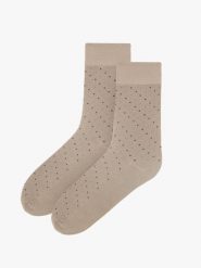 Skarpetki za kostkę męskie SKARPETY. Brązowe skarpetki męskie Ryłko, bez wzorów, z bawełny. Za 24.99 zł.