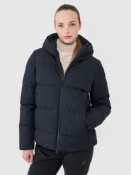 4F Kurtka narciarska membrana NeoDry 5000 damska - czarna XL. Czarne kurtki damskie 4f, m, bez wzorów, z dzianiny, z kapturem, narciarskie. W wyprzedaży za 349.99 zł.