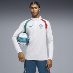 Męska bluza treningowa z zamkiem 1/4 Portugalia PUMA. Niebieskie bluzy bez kaptura męskie Puma, m. Za 319.00 zł.